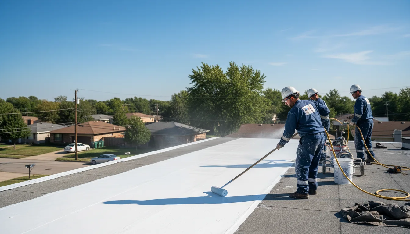 Commercial roof coating in Brownsville, MN near me